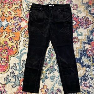 🎈Loft Black Modern Skinny Velvet Jean